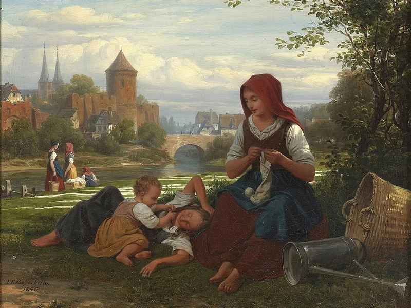 1808-Friedrich Eduard Meyerheim - Il terreno sbiancato, 1845